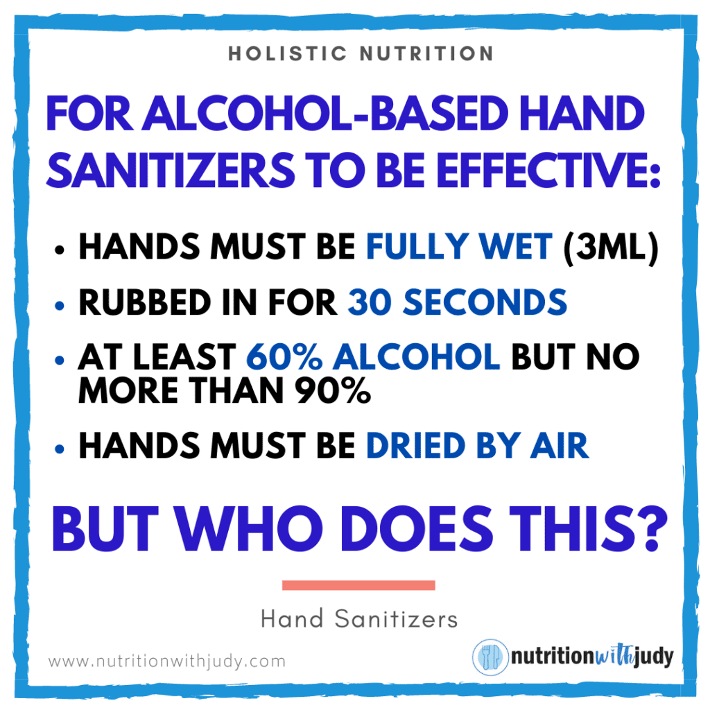 How to make the alcohol-based hand sanitizers effective
