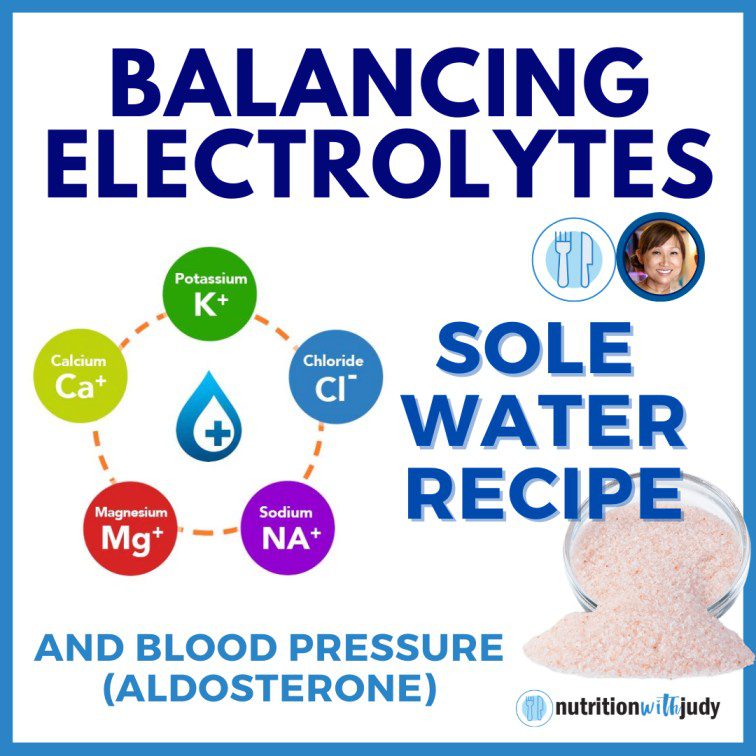 Balancing Electrolytes and Sole Water Recipe