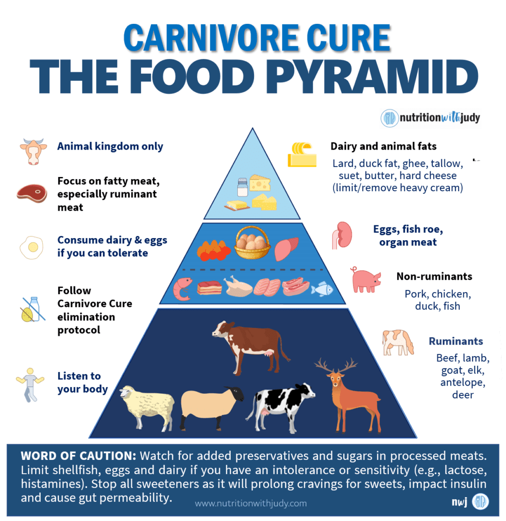 The food pyramid of carnivore diet