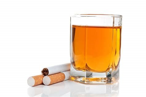 Drinking alcohol and tobacco