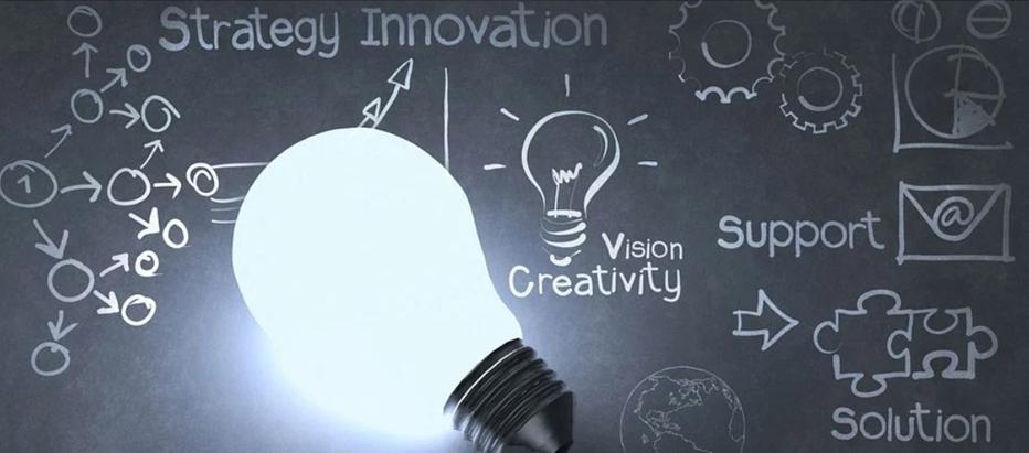 Strategy Innovation with lightbulb