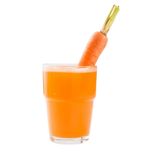 Carrot Juice with white background