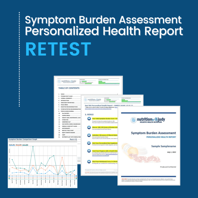 Symptom Burden Assessment Personalized Health Report - Retest