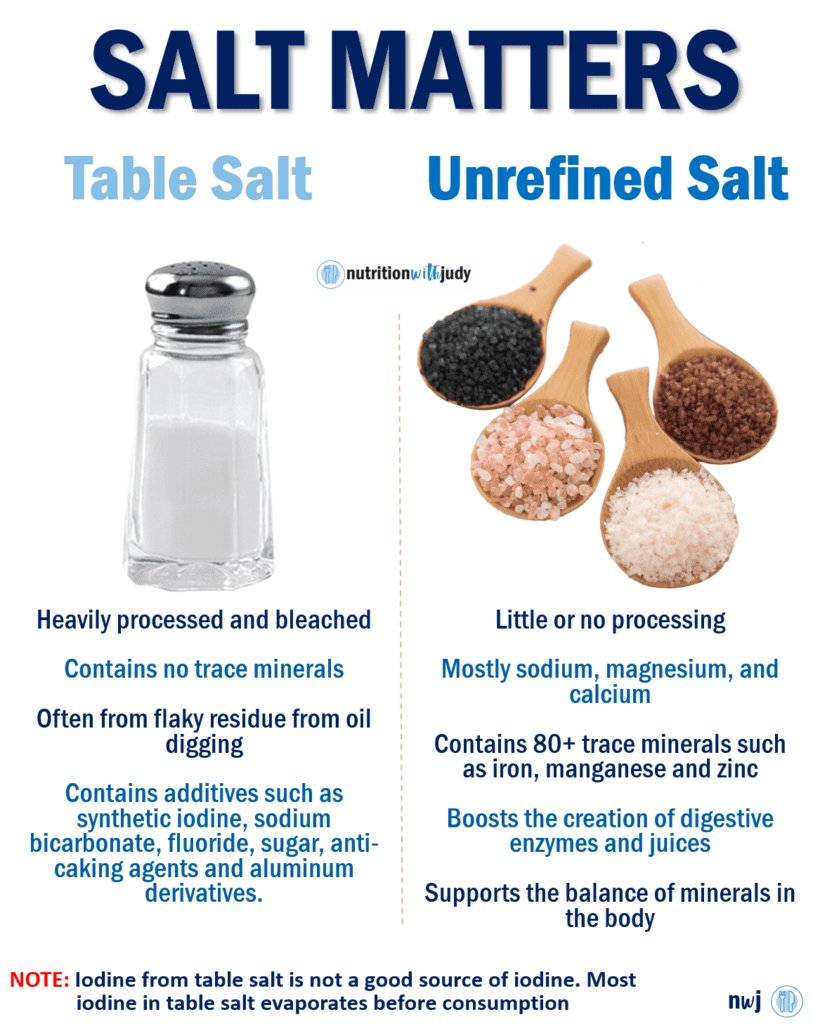 Salt matters table salt vs mineral saltt