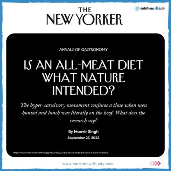 carnivore diet new yorker