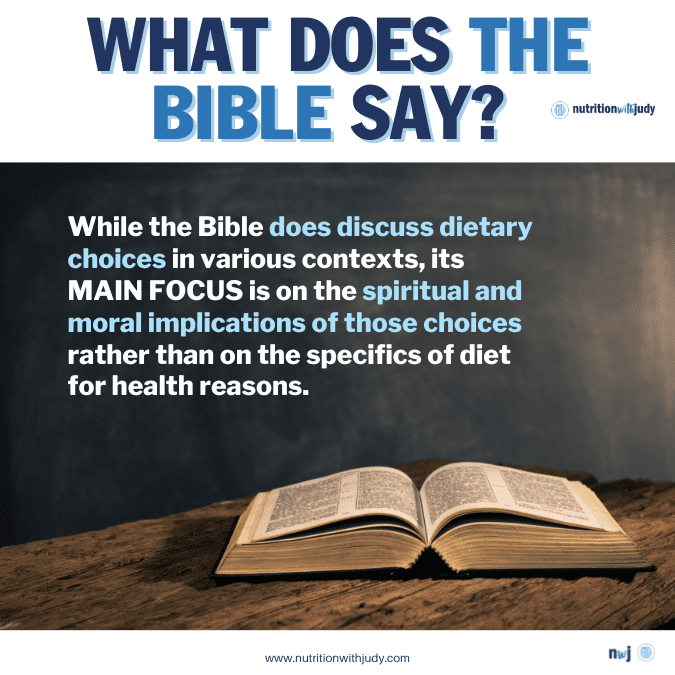 what does the bible say about eating meat