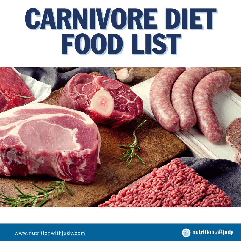 carnivore diet food list